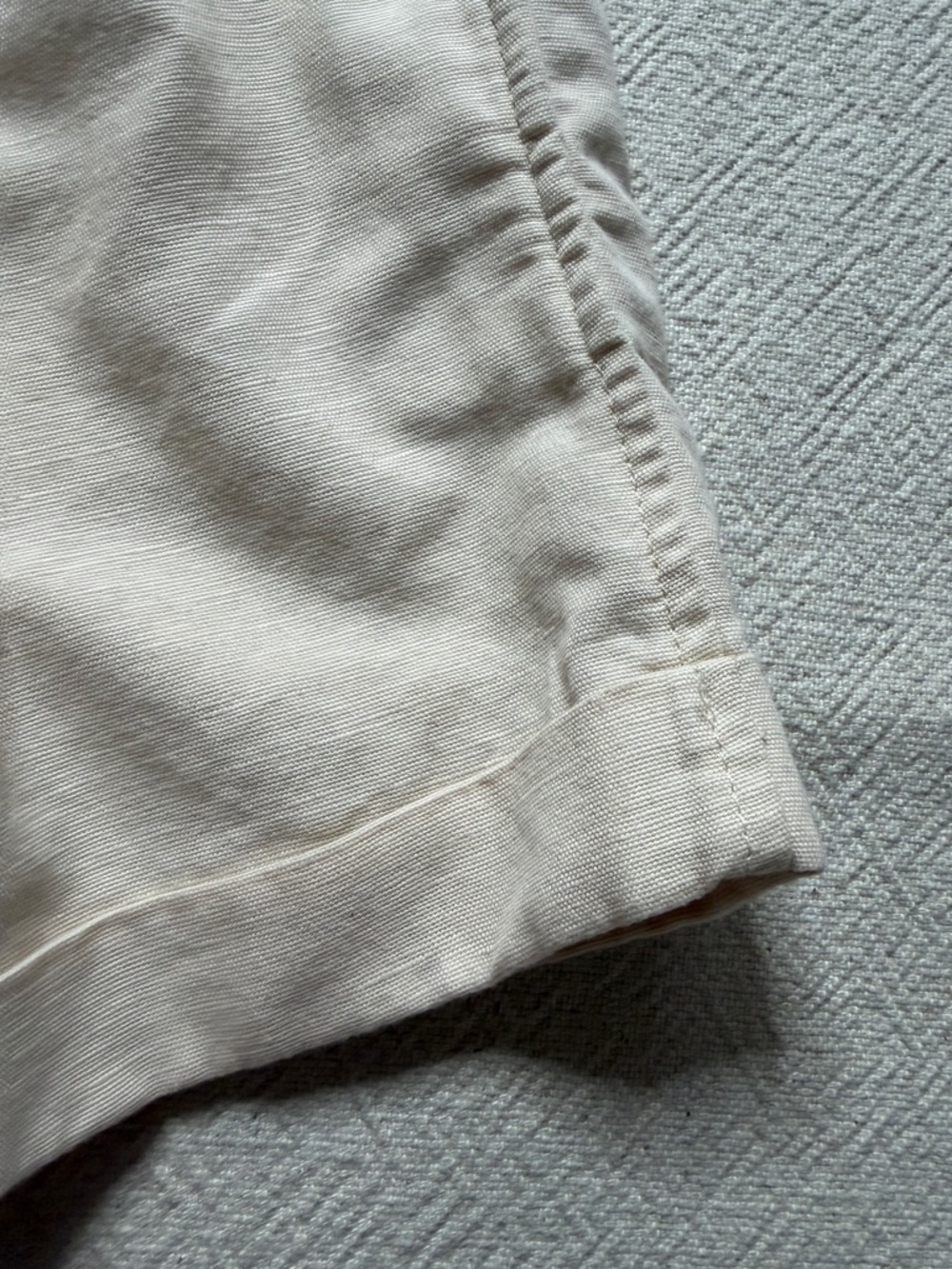 Banana Republic Linen Blend Safari Light Beige Shorts 8 Summer Side Buckles - Picture 4 of 12
